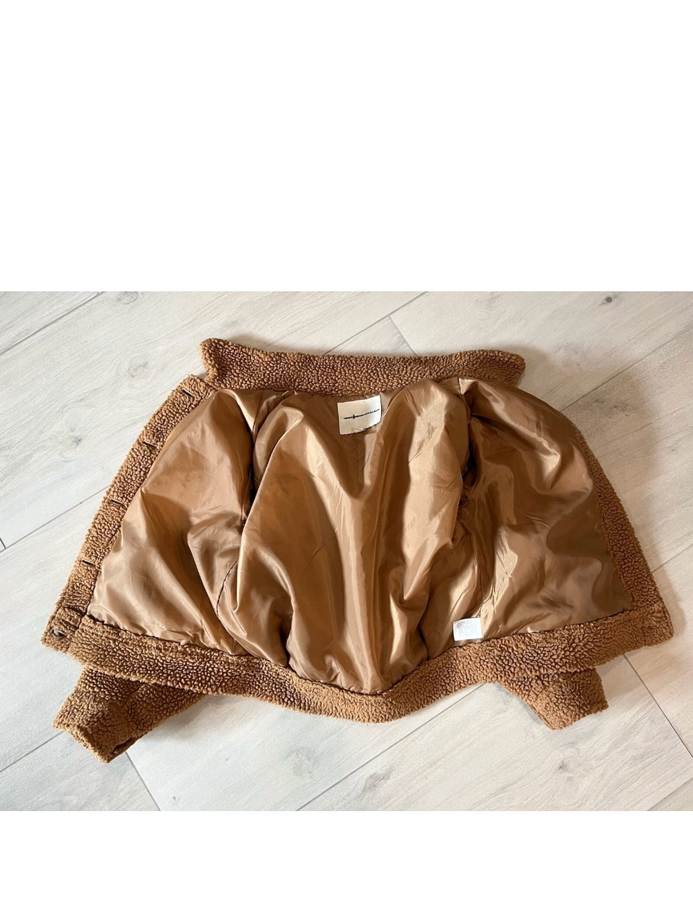 American Eagle Outfitters Teddy Fleece Button-Up Jacket in Brown - Picture 5 of 7